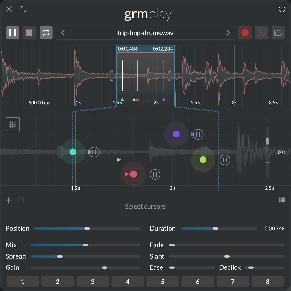 Illustration of the Gain module grmplay